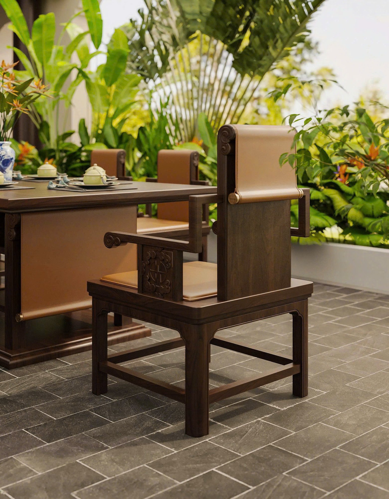 Phòng ăn Bộ sưu tập Tràng Kỷ gỗ óc chó 5